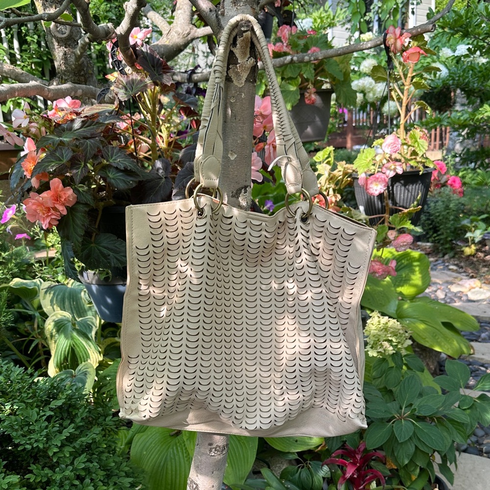 Beachfront Tote/Slouch Bag with Cutout Design